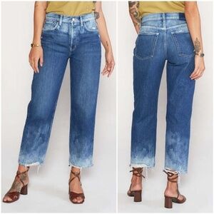 ÉTICA Tyler Vintage Straight Crop Distressed High Waist Jeans sz 26 NWT